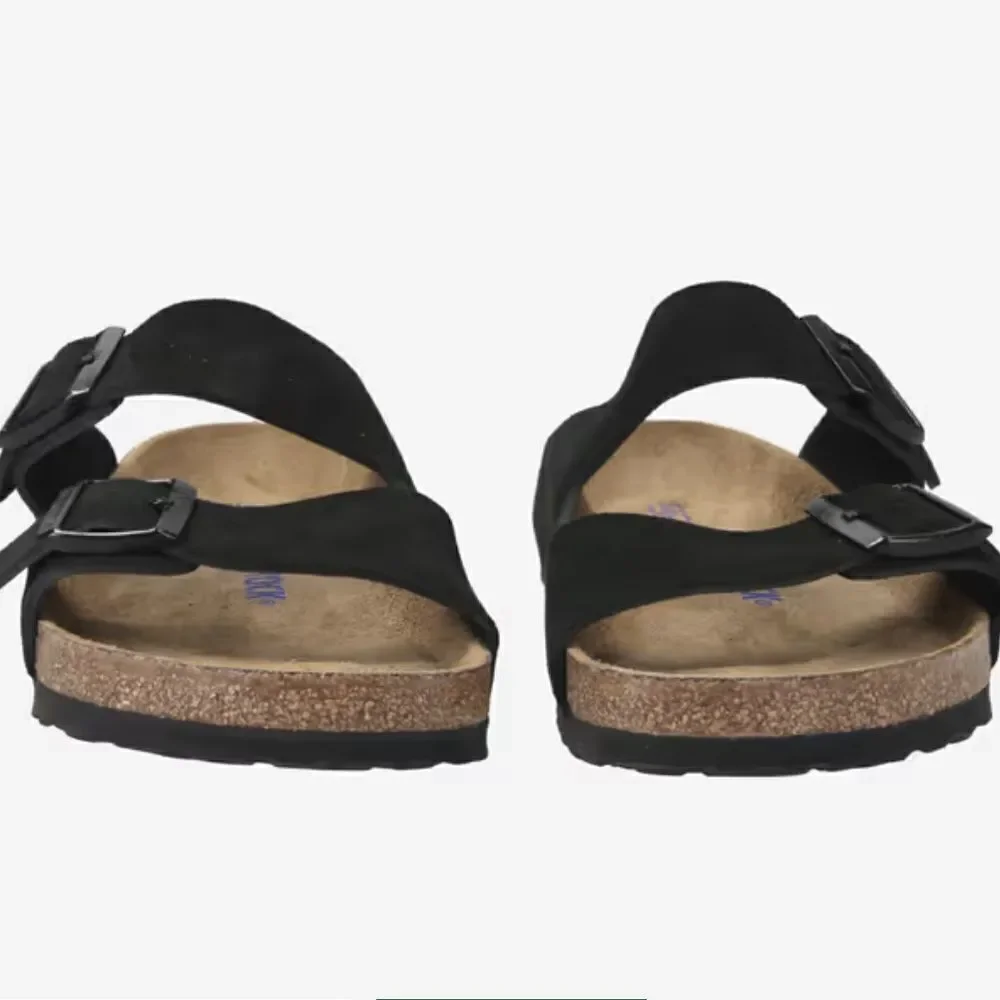 Birkenstock Arizona Soft Footbed Suede Leather, Black, EU 41 NWT
